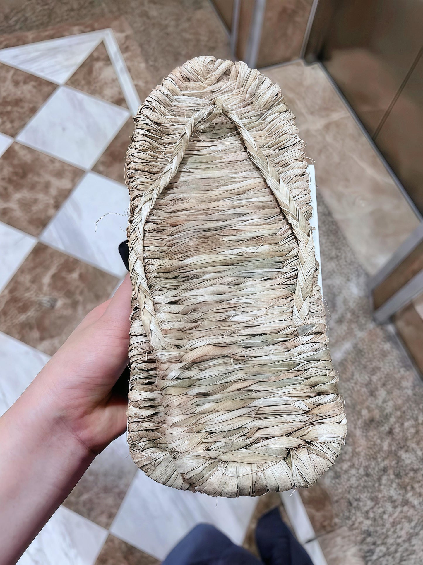 Handwoven Hemp & Rattan Slippers Thai Straw Sandals, Eco-friendly Footwear, Unisex Open Toe Slippers, Handmade Straw Slippers For Home Gift