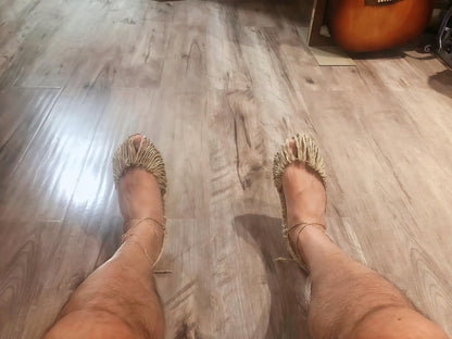 Handwoven Hemp & Rattan Slippers Thai Straw Sandals, Eco-friendly Footwear, Unisex Open Toe Slippers, Handmade Straw Slippers For Home Gift