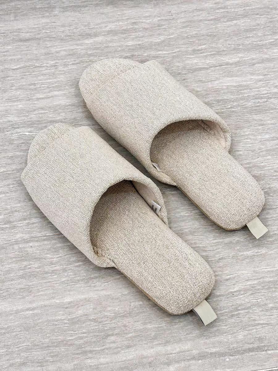 Japanese Tatami Slippers, Ultra Cotton Linen Indoor Sandal, Breathable Cotton Linen Soft Soles, Open/closed Toe Sandals, Summer Sandals Home