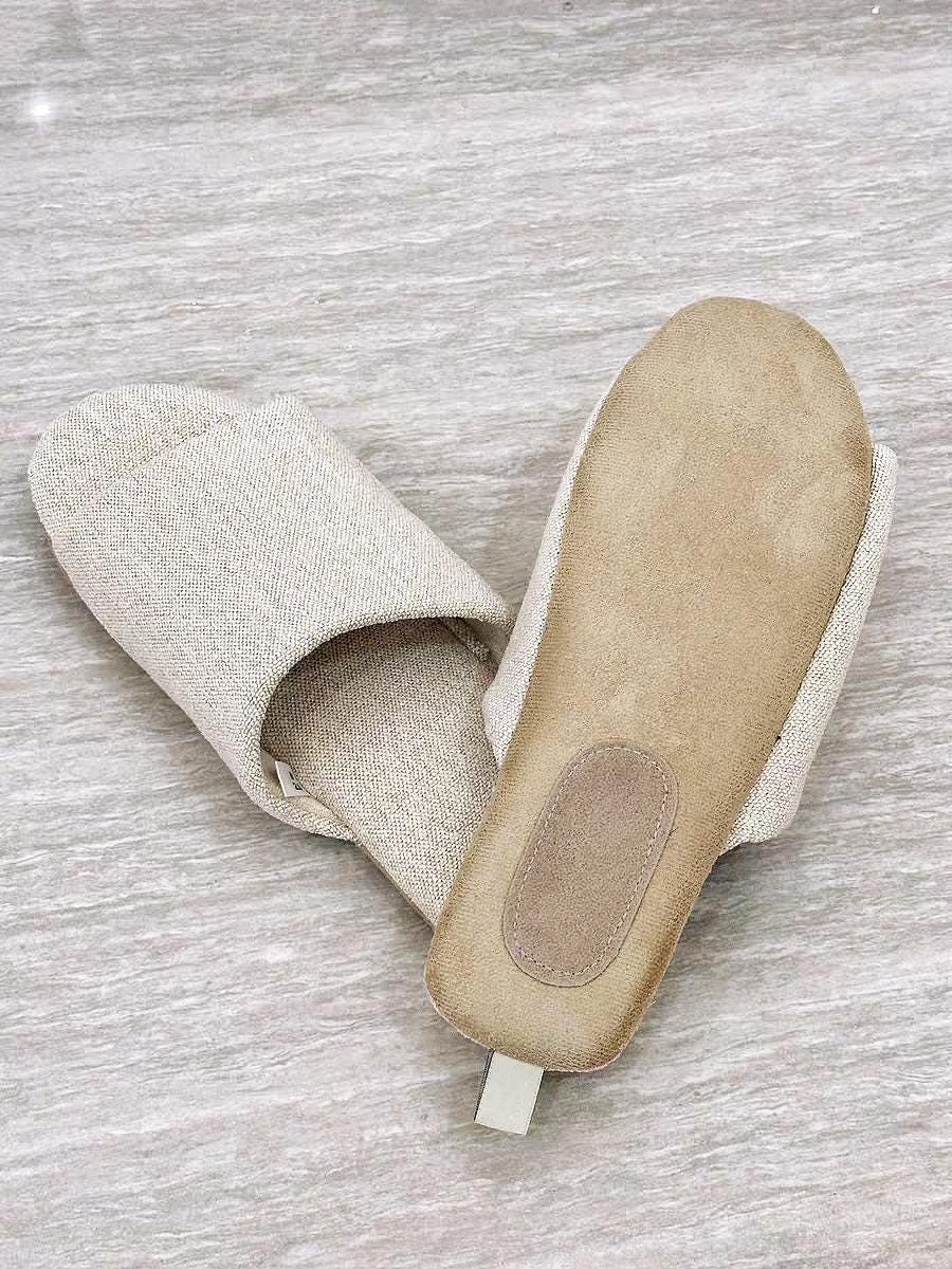 Japanese Tatami Slippers, Ultra Cotton Linen Indoor Sandal, Breathable Cotton Linen Soft Soles, Open/closed Toe Sandals, Summer Sandals Home