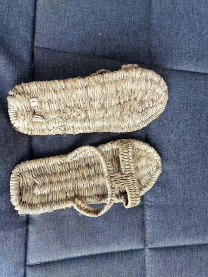 Handwoven Straw Sandals: Unisex Japanese Style Linen Slippers