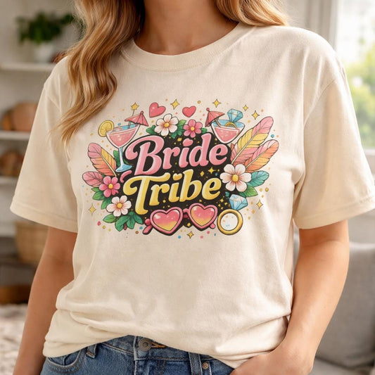 Bride Tribe Shirt, Bachelorette Party Shirt, Bridal Party Tee, Bridesmaid Gift, Hen Party Shirt, Wedding Weekend Tee, Unisex