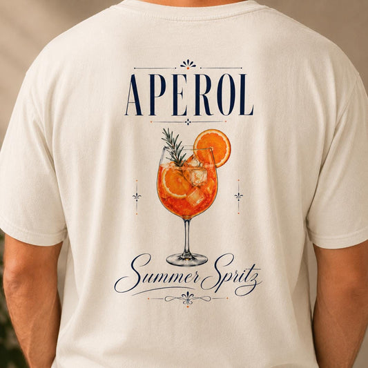 Aperol Spritz Shirt, Comfort Colors Cocktail Tee, Summer Spritz Graphic T-Shirt, Orange Drink Vacation Shirt, Brunch Party Tee